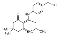 2-{1-[4-(羥甲基)苯氨基]-3-甲基亞丁基}-5,5-二甲基-1,3-環己二酮